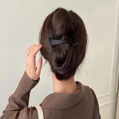 6Pcs Banana Hair Claw Clips - Matte Strong-Hold Hair Accessories for Women