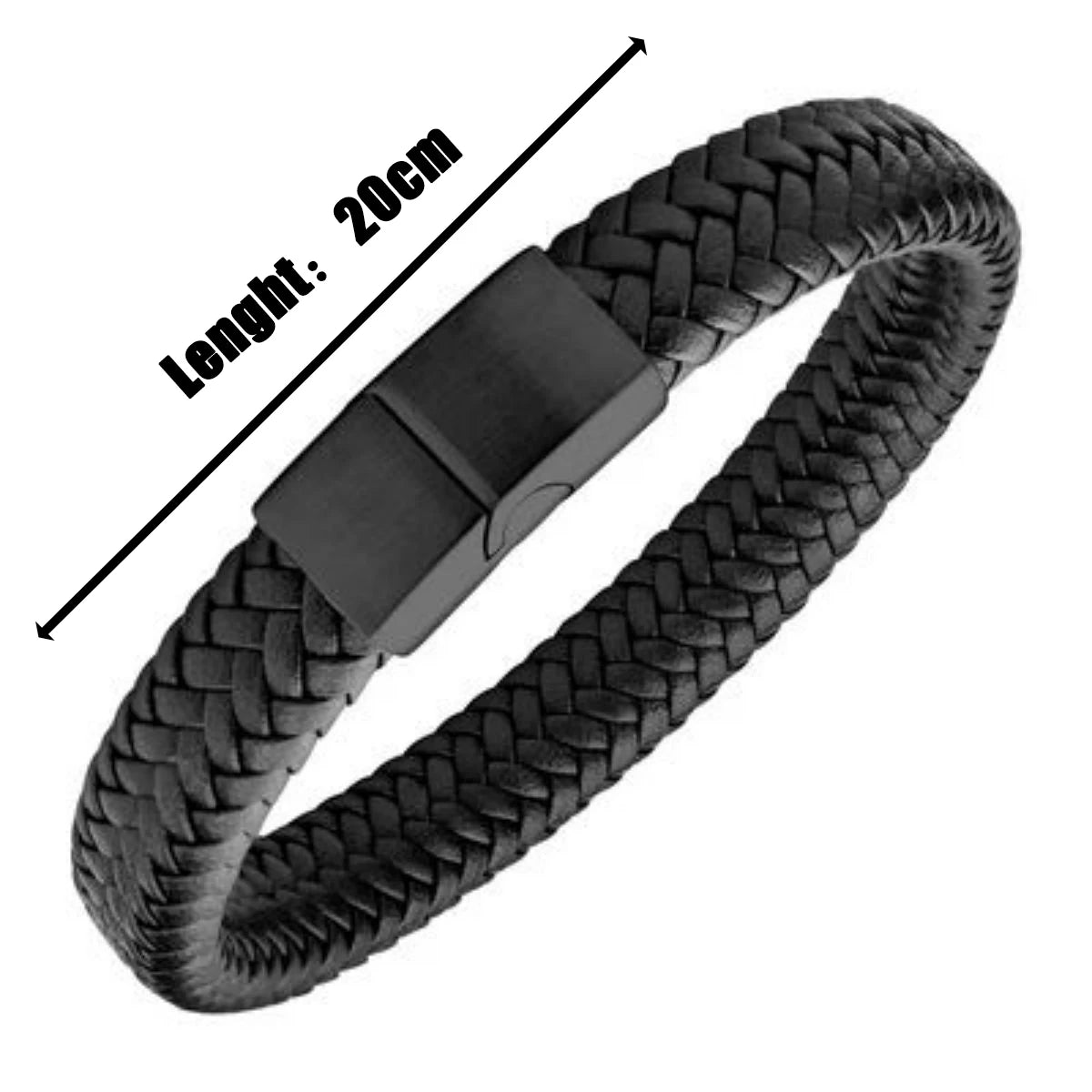 Retro Men’s Leather Open Bangle - Woven Adjustable Bracelet for Outdoor Sports & Casual Style Gift