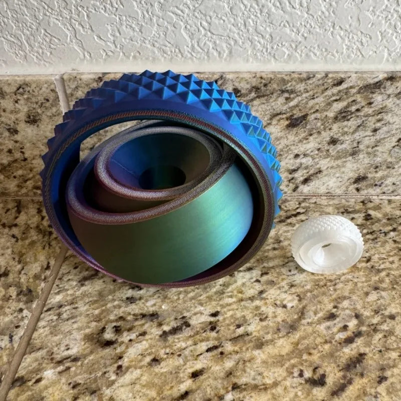 3D Printed O-Shaped Rotating Fingertip Gyroscope Toy – Anxiety Relief & Stress Decompression