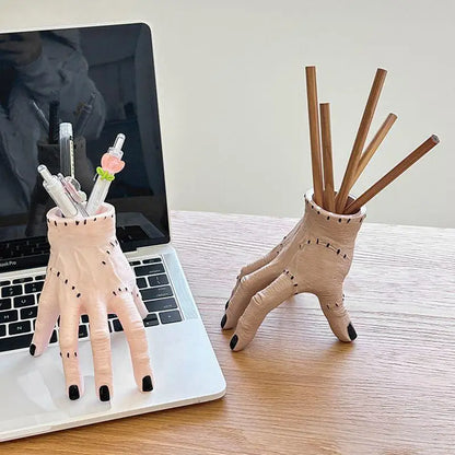 Broken Hand Halloween Ornament - Creepy Palm Garden Decor and Pen Holder Storage