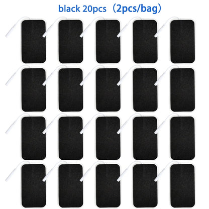 5×9cm Non-Woven Electrode Pads – 2mm Plug for TENS Muscle Stimulator & Acupuncture Machine, Gel Patch Accessories