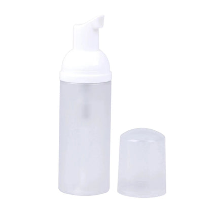 60ml Small Foam Dispenser Pump Bottle - Refillable Plastic Soap Container for Travel, Cleaning & Cosmetics Packaging