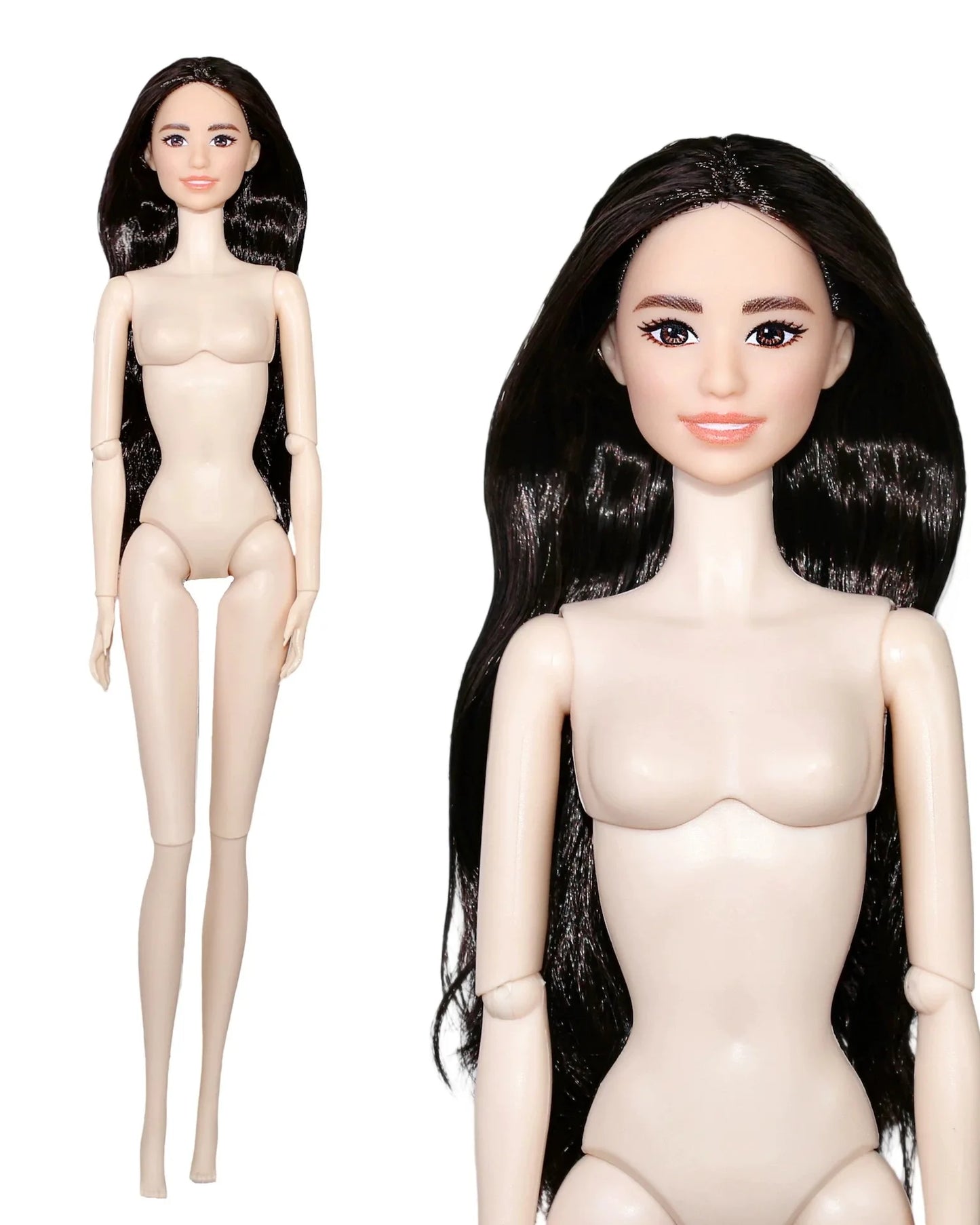 32cm Supermodel BJD Doll — Nude Fashion Princess with 12 Movable Joints, 1/6 Dress-Up Toy Limited Edition Gift