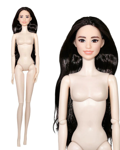 32cm Supermodel BJD Doll — Nude Fashion Princess with 12 Movable Joints, 1/6 Dress-Up Toy Limited Edition Gift