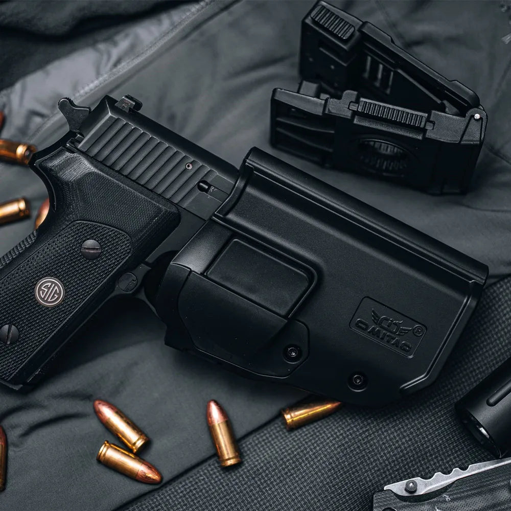 360° Rotating Tactical Holster - Universal Pistol Holder for Sig P320 SP2022 P226 Beretta PX4 Glock 17 19 23