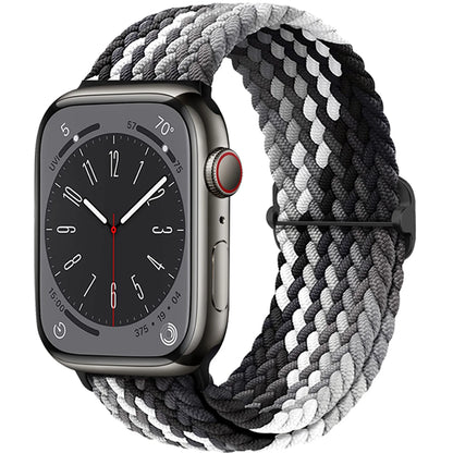 Braided Solo Loop Apple Watch Band – Stretch Nylon Bracelet Strap for Series SE, 6–11 & Ultra 2 (40mm–49mm) Adjustable Correa