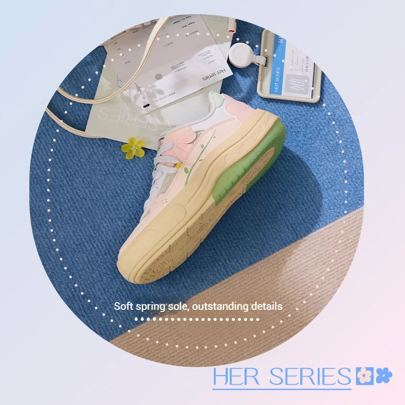 361° Women's Board Sneakers - Breathable Thick-Soled Anti-Slip Casual Shoes 682526608