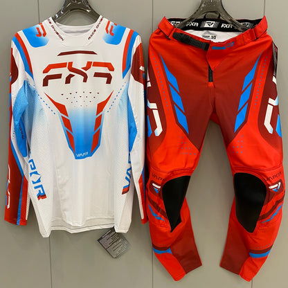 NEW FXR Off-Road Motorcycle Clothing Set – MX Jersey & Pants Combo for Dirt Bike Racing & Motocross