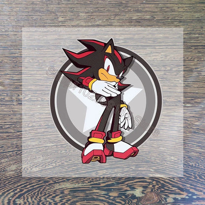 Sonic Cartoon Iron-On Patches – DIY Heat Transfer Anime Stickers for Clothing & Custom T-Shirts