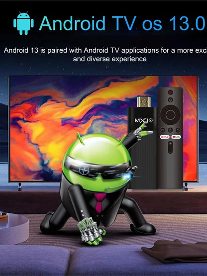 MX10-F3 Android 13.0 TV Stick Box – H313 Quad-Core, WiFi 6, Bluetooth 5.0, 8K Support, 2+16GB/4+32GB/4+64GB Options