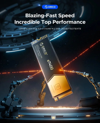 ORICO M.2 NVMe SSD 1TB/2TB – PCIe 4.0x4 External Solid State Drive up to 7400MB/s for Laptop & Desktop