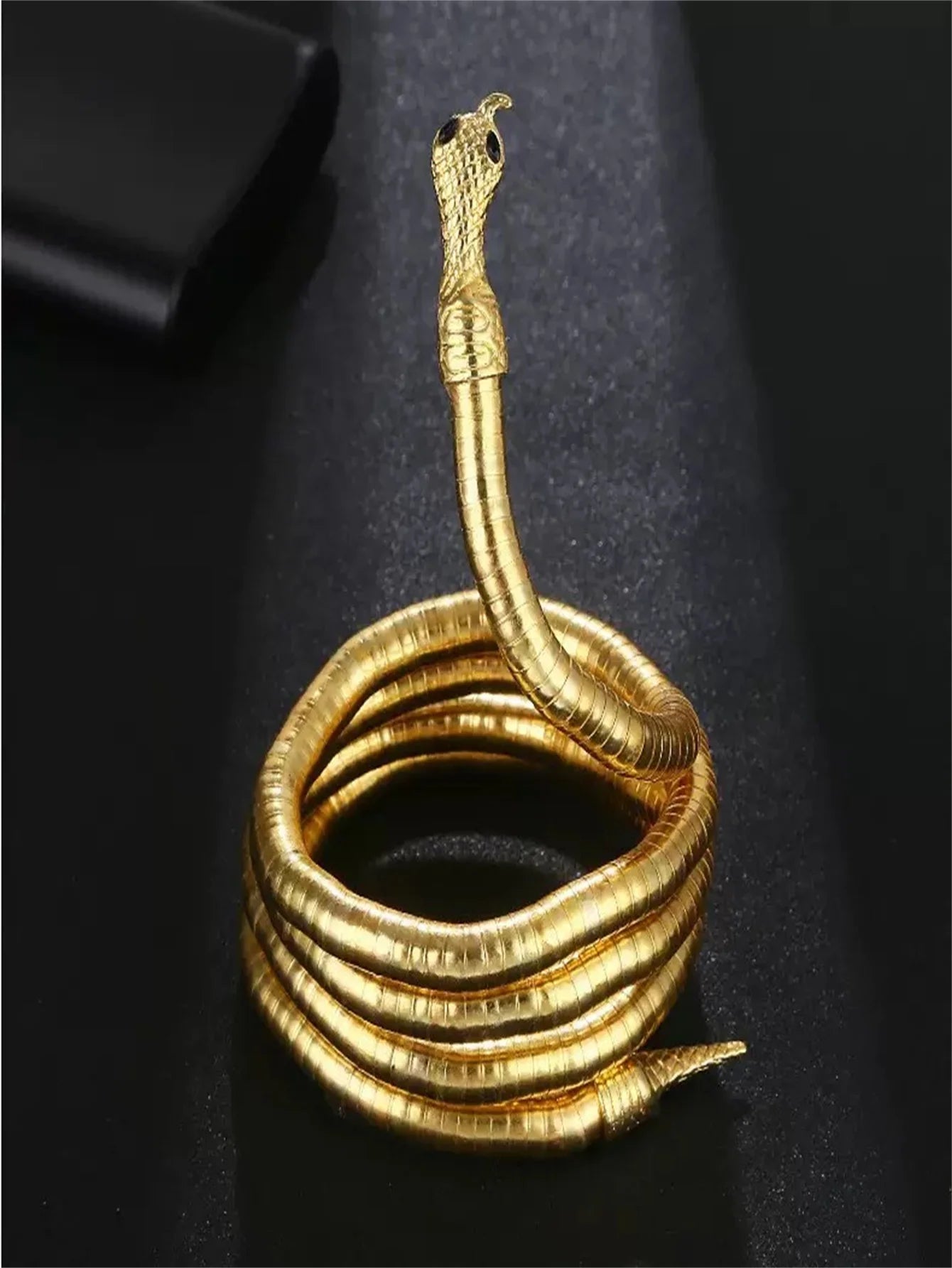 Metal Snake Hair Chain - Creative Wrap-Around Hairband & DIY Necklace Accessory with Open Design