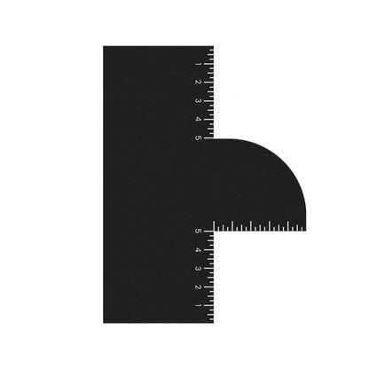 1/2Pcs Men’s Hair Styling Template – Barber Haircut Card with Measurement Indicator & Beard Lineup Guide