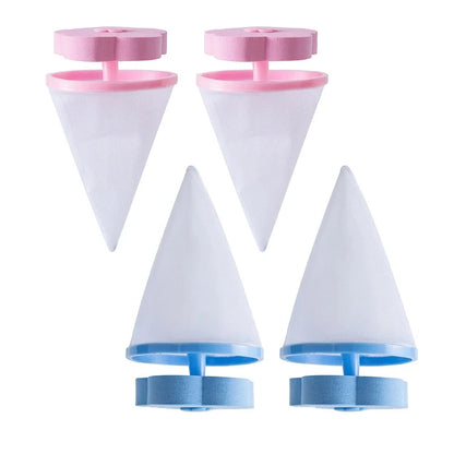 Plum Blossom Washing Machine Lint Filter – Reusable Hair & Pet Fur Catcher Mesh for Laundry Cleaning