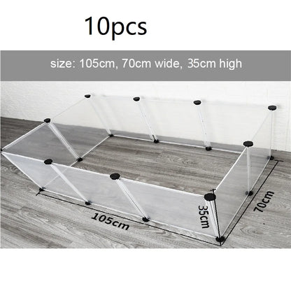 DIY Foldable Pet Playpen – Combined Cage Yard Fence for Dogs, Cats, Kittens, Rabbits, Guinea Pigs, Bunnies & Hedgehogs