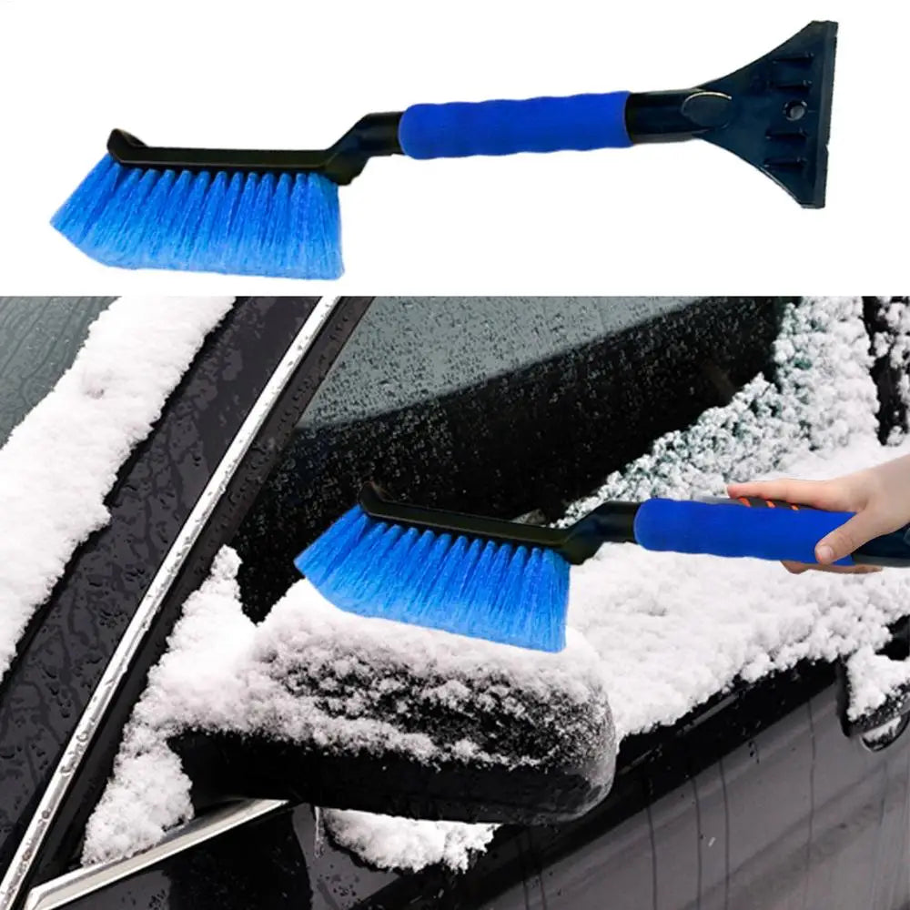 2-in-1 Car Snow Brush & Ice Scraper – Ergonomic Foam Grip for SUV & Car Windows