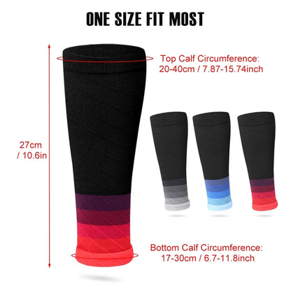 Calf Compression Sleeves - 20-30mmHg Footless Leg Support for Running, Sports and Marathon Training