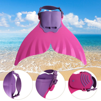 Mermaid Monofin Swim Fin — Full-Foot Flippers for Kids & Girls, Snorkeling, Swimming, and Water Sports