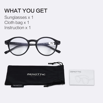ZENOTTIC 2025 Retro Reading Glasses – Anti-Blue Light Blocking Eyeglasses for Women & Men, Diopter 0 to 4.0