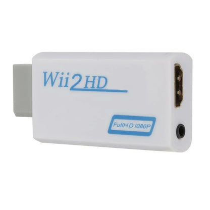 Wii to HDMI-Compatible Converter Adapter – 1080P Full HD with 3.5mm Audio for PC, HDTV & Monitor