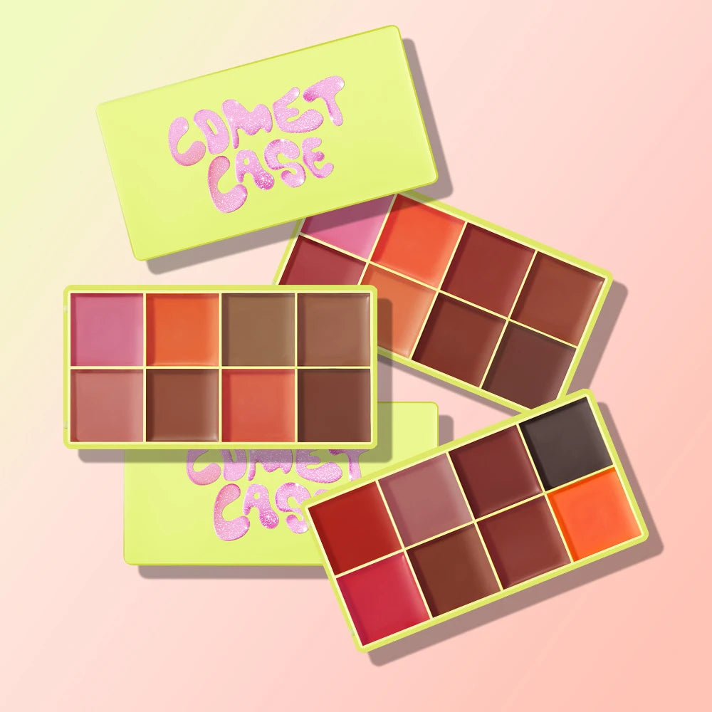 Curve Case Cream Makeup Palette - Eyebrow, Blush & Highlighter with Matte and Shimmer Finishes
