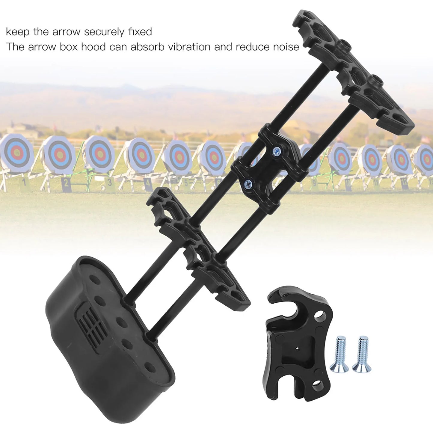 Portable 5-Arrow Quiver – Buckle-Type Bow Holder Box for Outdoor Archery Equipment