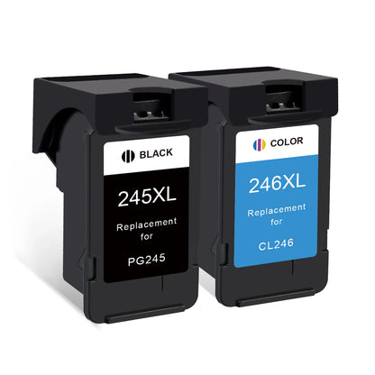 245XL / 246XL Ink Cartridge Replacement for Canon – PG Compatible High Yield Ink for PIXMA iP2820, MX492, MG2420, MG2520, MG2920 & TS202 Printers