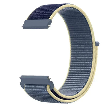 22mm Sport Nylon Loop Watch Band – Breathable Replacement Wristband for NORTH EDGE APACHE-46 Smartwatch, Durable Adjustable Strap