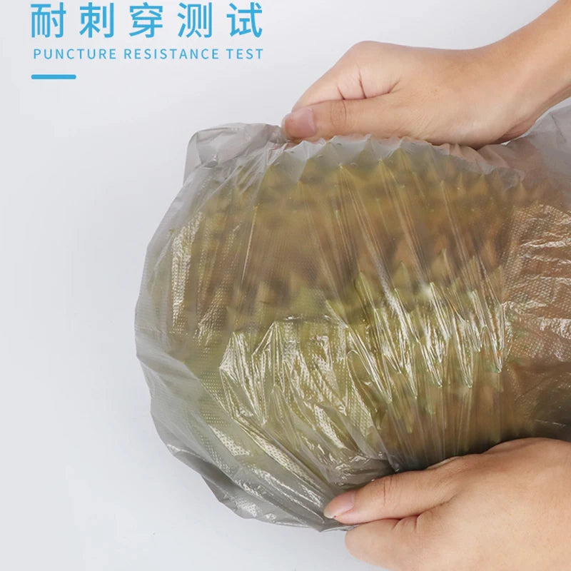 100pcs Black Household Rubbish Bags for Bathroom, Kitchen, and Trash Can - Disposable Plastic Garbage Bags