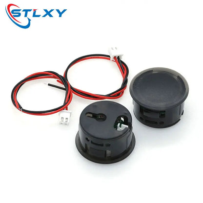 DC 4-100V LED Digital Voltmeter - Circular Two-Wire Display with Reverse Connection Protection