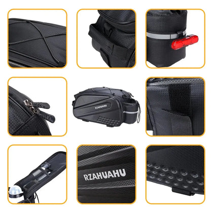 Bicycle Camel Bag – Large Capacity Electric Foldable Rear Seat Bag for Mountain Bikes, Cycling Parts, and Accessories