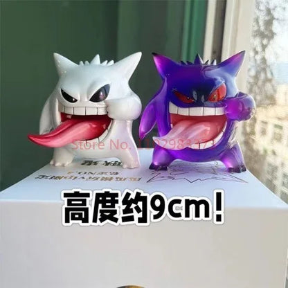 Pokemon Gengar Action Figure - Sticking Tongue Out Anime Collectible Statue, Different Colors, Kawaii Model Kids Toy & Gift