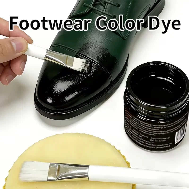 Brown Leather Recoloring Balm 30g - Leather Dye for Shoes, Furniture, Bags, and Accessories