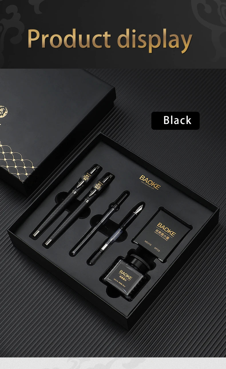 BAOKE T18 Luxury Fountain Pen & Roller Pen Set – Exquisite Gift Set