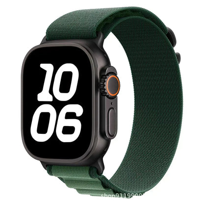 Alpine Loop Nylon Sport Strap for iWatch — Compatible with Series 4–10, 42/46/49mm Bands