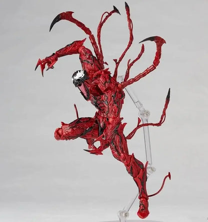 AMAZING YAMAGUCHI Carnage Venom Action Figure — KAIYODO Spider-Man Legends Movable Model Toy Gift for Kids and Collectors