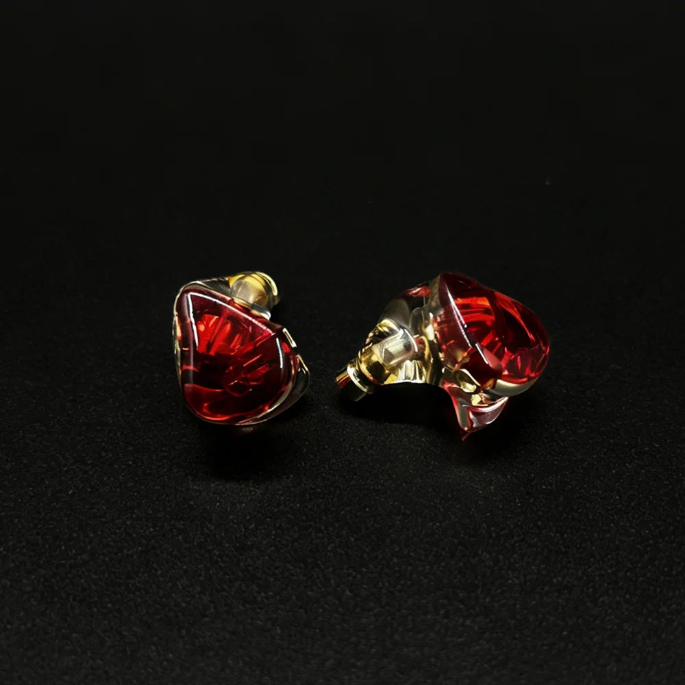 FENGRU QZX-A1 Custom Resin In-Ear Earphones - HiFi Sport Headphones with MMCX Interface, Cable Not Included