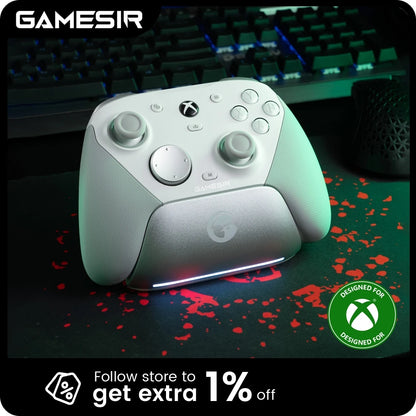 GameSir G7 Pro Xbox Controller - Wired Xbox & Wireless PC Gaming Controller with Hall Effect Sticks, Bluetooth & Charging Dock