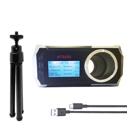 LCD Screen Bullet Firing Speed Chronograph HT6000 – Shooting Velometer for Air Gun, Paintball Gun, and Smart Speed Tester with APP