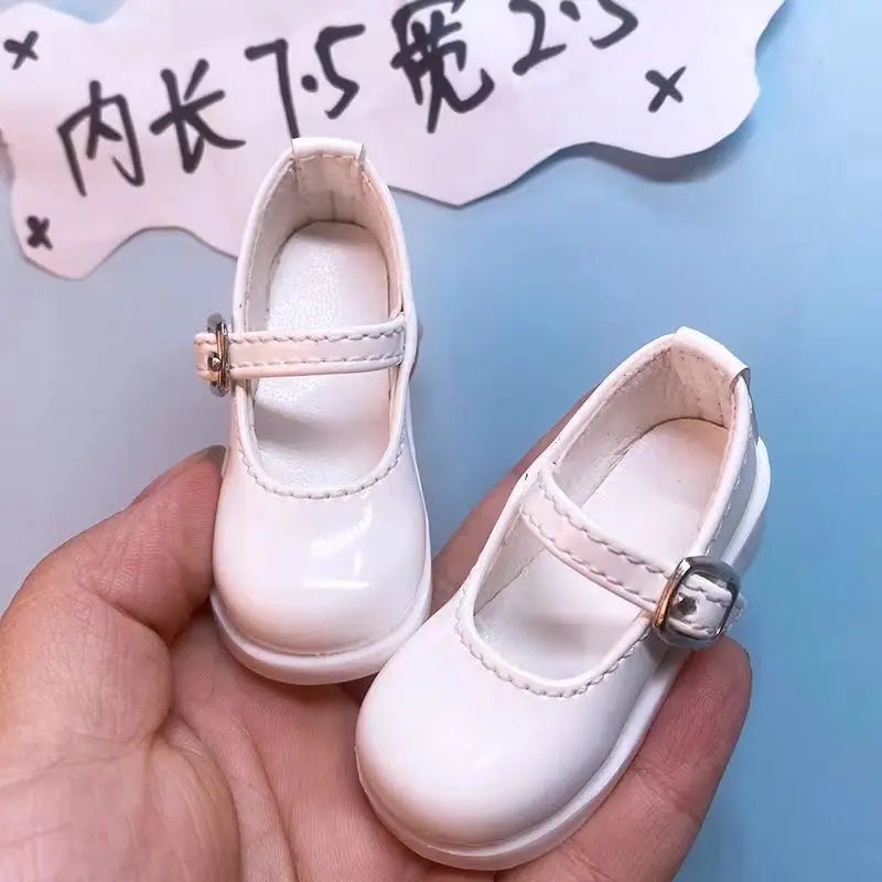 45CM BJD Doll Snow Boots — 1/4 Scale Work Dress Long Boots, Academy Style Uniform Leather Mary Jane Shoes for Dolls