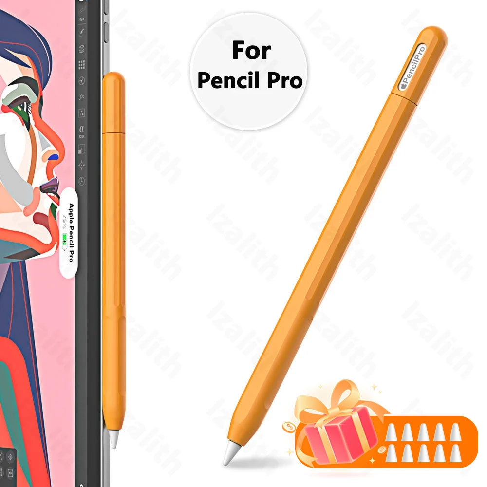 Pencil Case for Apple Pencil Pro | Soft Silicone Ultra-Thin Protective Cover for iPad Pencil