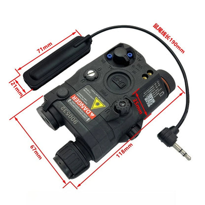PEQ15 Red Laser Tactical Flashlight – IR Fill Light Indicator with Strong LED Flash, New Overseas Version