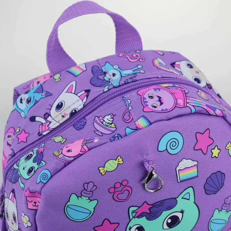 Genuine Gabby’s Dollhouse Cartoon School Bag — Anime Kawaii Backpack, Large Capacity Student Bag, Perfect Birthday Gift