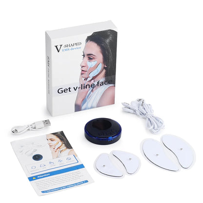 EMS Facial Lifting Massager – 8 Modes, 19 Intensity Levels, Rechargeable Face and Eye Beauty Device for Home Use