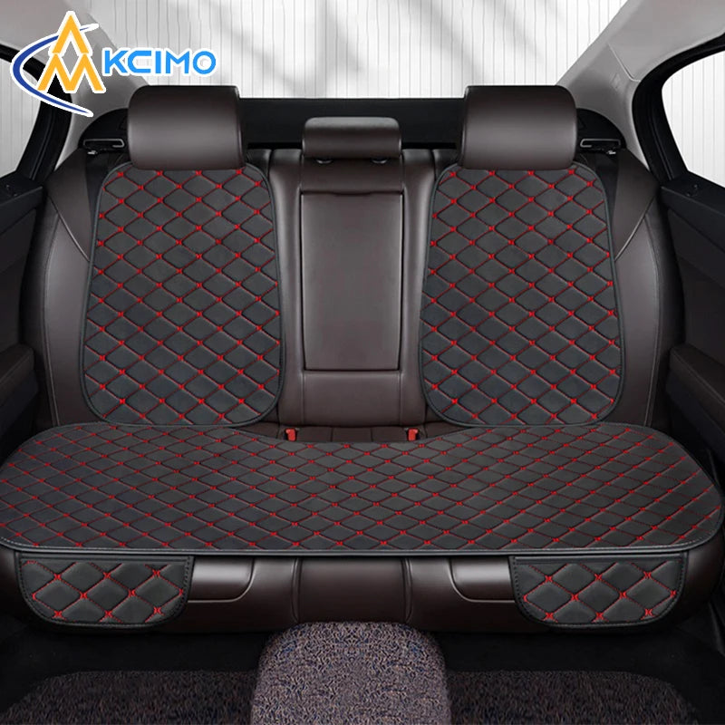 Universal PU Leather Car Seat Covers - Front and Rear Seat Cushions, Four-Season Seat Protectors for Cars and SUVs