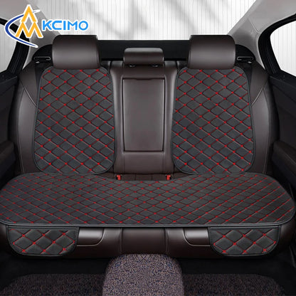 Universal PU Leather Car Seat Covers - Front and Rear Seat Cushions, Four-Season Seat Protectors for Cars and SUVs