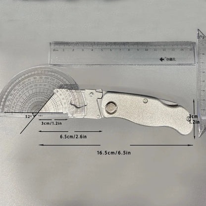 Portable Heavy Duty Utility Folding Knife: Aluminum Plastic Handle, Pocket Cable Cutter & Carpet Blade with Lock - Essential Cutter Set