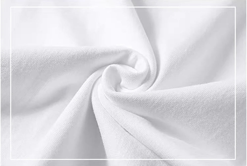 2PCS Unisex 100% Cotton White T-Shirts – Casual Loose Fit Short Sleeve Breathable Tees for Men & Women