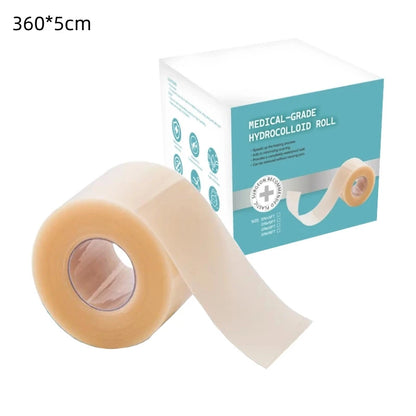 Hydrocolloid Bandage Roll - Waterproof, Ultra-Thin Adhesive Wound Dressing and Scar Care Tape