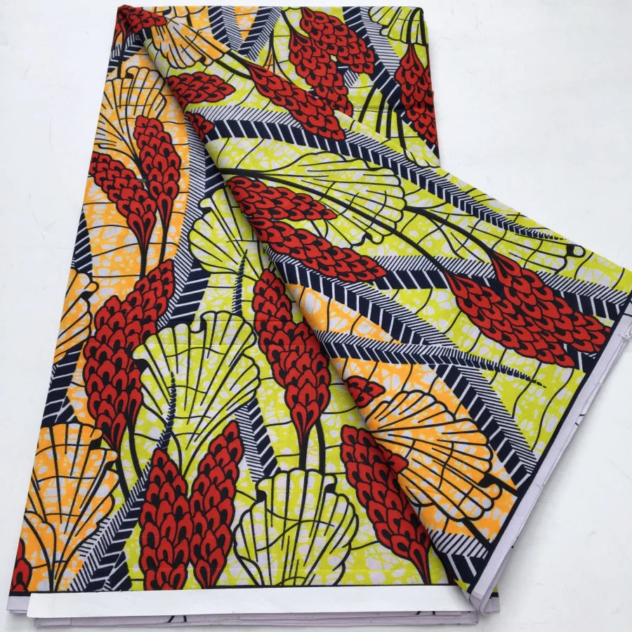 African Wax Print Fabric - Nigerian Ankara Batik Dutch Fabric for Women’s Dresses & Sewing Materials